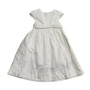 PATACHOU White Cotton Girls Kids Dress 4Y